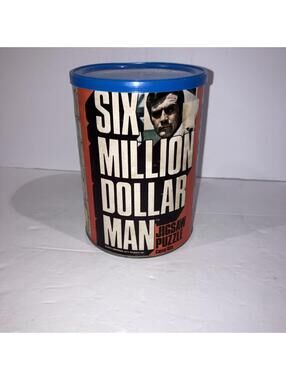 Vintage 1975 Six Million Dollar Man Puzzle Steve Austin 1240 SEALED RED CAN